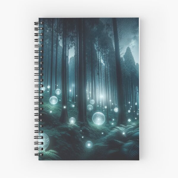 Item preview, Enchanted Night: Mystical Orbs in the Forest designed and sold by FIYARO.