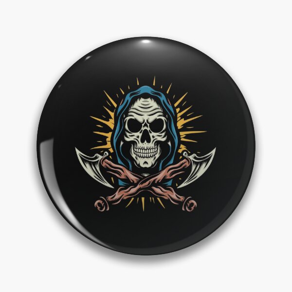 Item preview, American Traditional Grim Reaper Tattoo designed and sold by Goku Creations.