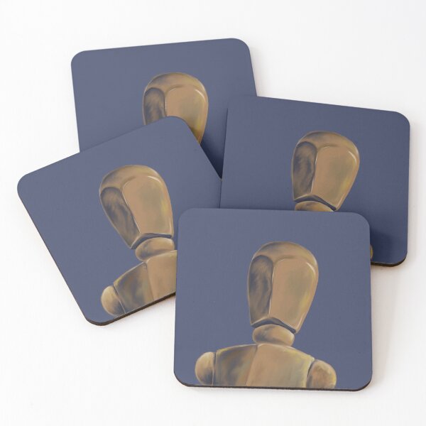 Item preview, wooden mannequin illustration sitting on a chair	 designed and sold by SS-V16330021.