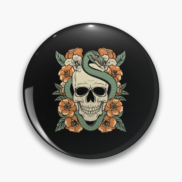 Item preview, American Traditional Skull and Serpent Tattoo designed and sold by Goku Creations.