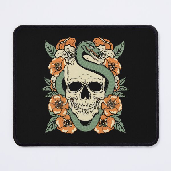 Item preview, American Traditional Skull and Serpent Tattoo designed and sold by Goku Creations.