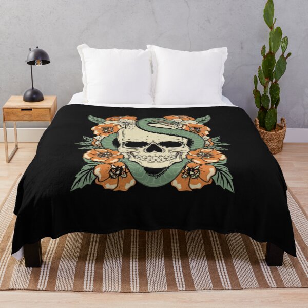 Item preview, American Traditional Skull and Serpent Tattoo designed and sold by Goku Creations.