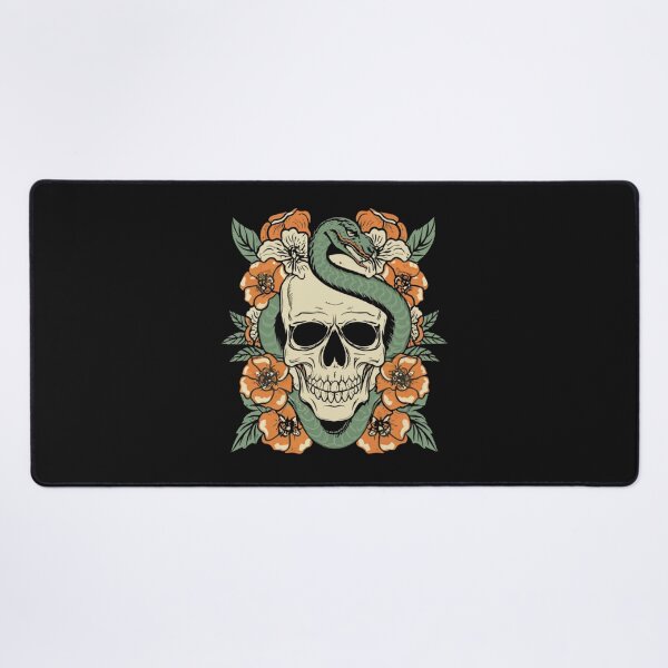 Item preview, American Traditional Skull and Serpent Tattoo designed and sold by Goku Creations.