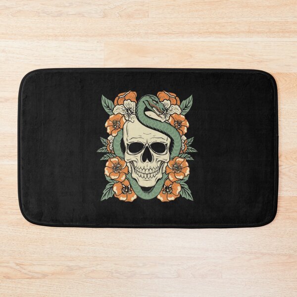 Item preview, American Traditional Skull and Serpent Tattoo designed and sold by Goku Creations.