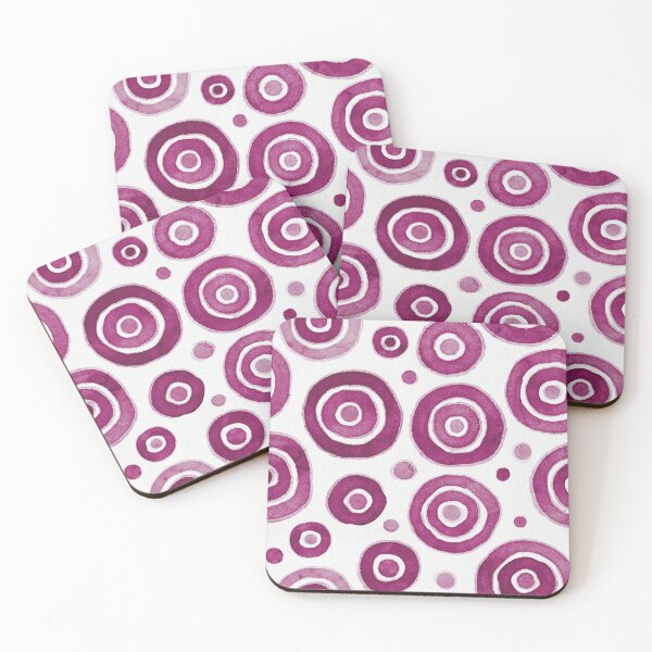 Item preview, Watercolour Circles - Bush Plum designed and sold by PaisleyMcNoodle.