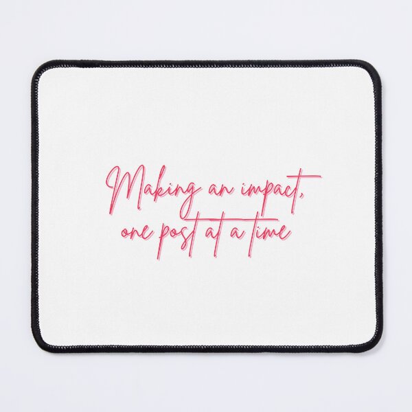 Item preview, Making an impact, one post at a time (pink) designed and sold by ProjectLui.