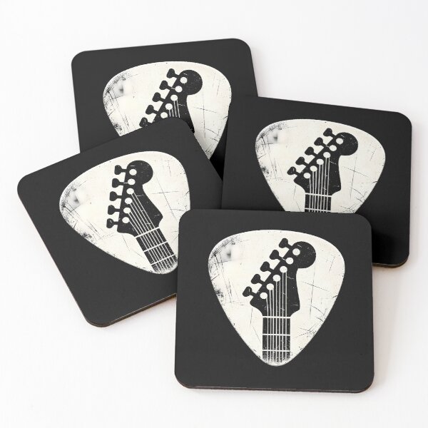 Item preview, Guitar Headstock Grunge Plectrum Art designed and sold by inkArtistryfine.