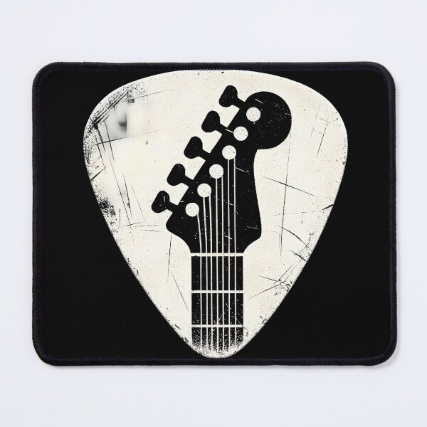 Item preview, Guitar Headstock Grunge Plectrum Art designed and sold by inkArtistryfine.