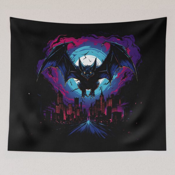 Item preview, Nocturnal Revenge Bat In The City designed and sold by Spookyashell.