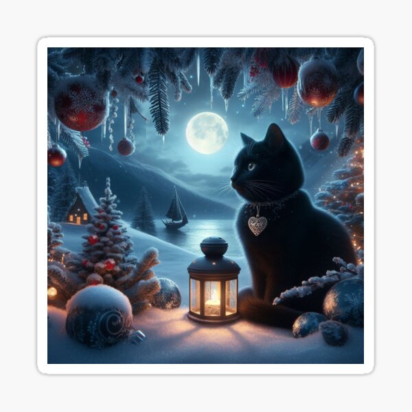 Winter Solstice - www.fineaiart.art Sticker