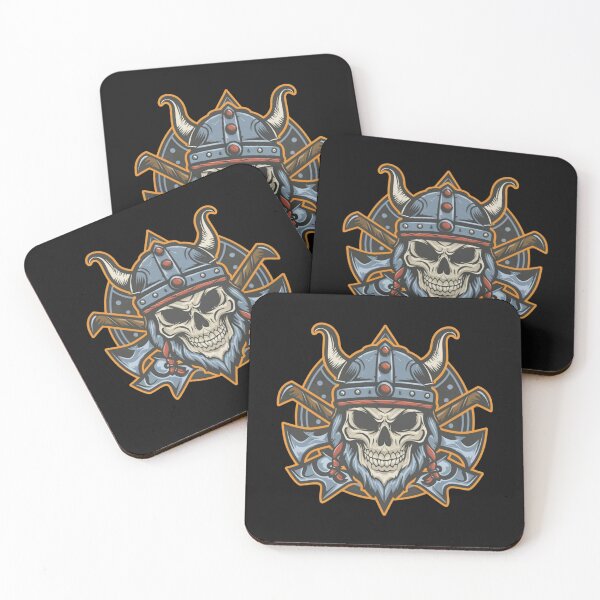 Item preview, American Traditional Vikings Skeleton Tattoo designed and sold by Goku Creations.