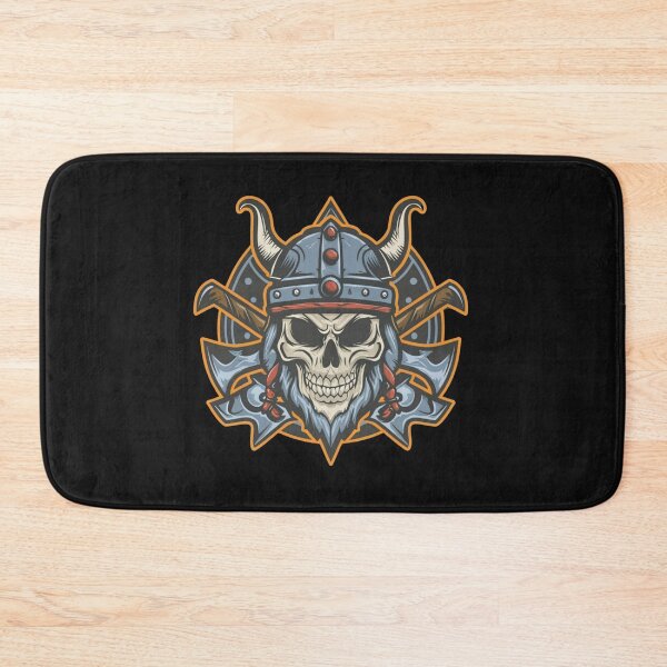 Item preview, American Traditional Vikings Skeleton Tattoo designed and sold by Goku Creations.
