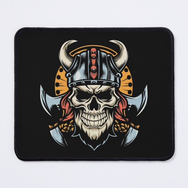Item preview, American Traditional Vikings Skeleton Tattoo designed and sold by Goku Creations.