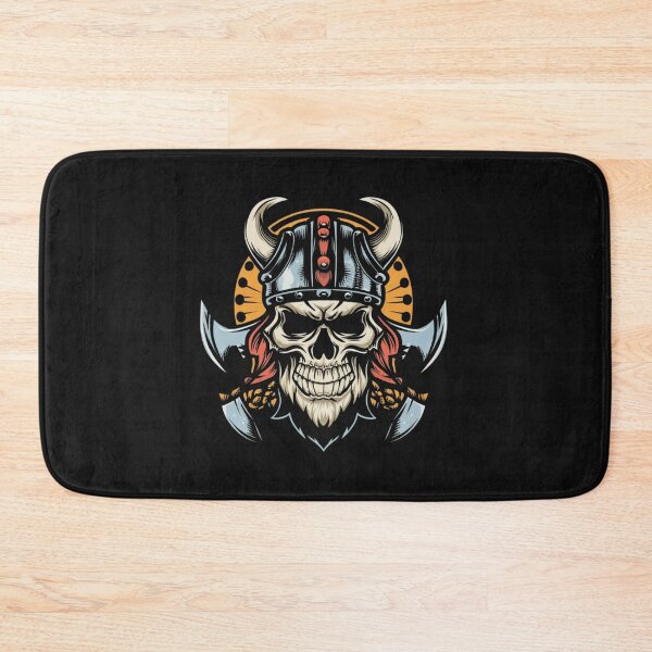 Item preview, American Traditional Vikings Skeleton Tattoo designed and sold by Goku Creations.