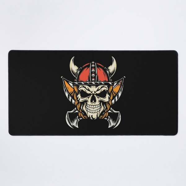 Item preview, American Traditional Vikings Skeleton Tattoo designed and sold by Goku Creations.