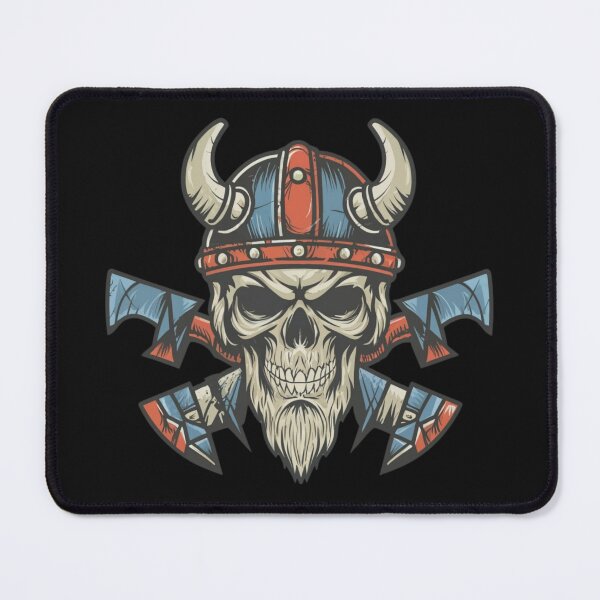 Item preview, American Traditional Vikings Skeleton Tattoo designed and sold by Goku Creations.
