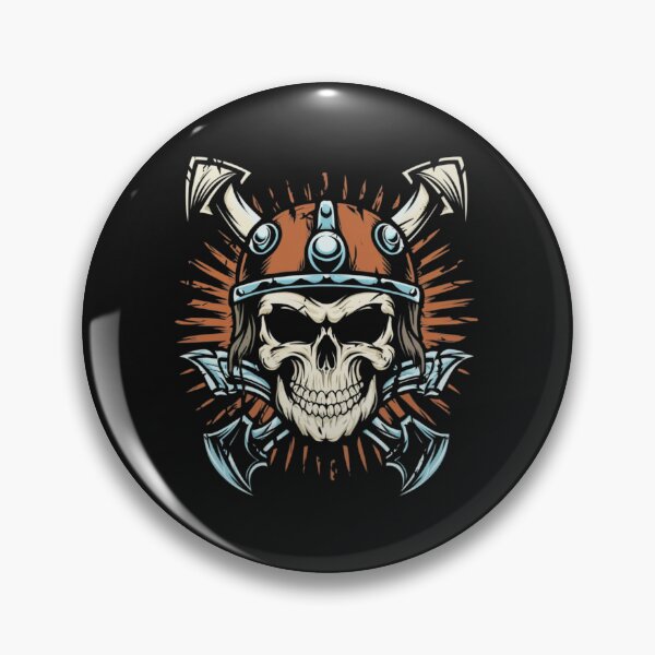 Item preview, American Traditional Vikings Skeleton Tattoo designed and sold by Goku Creations.