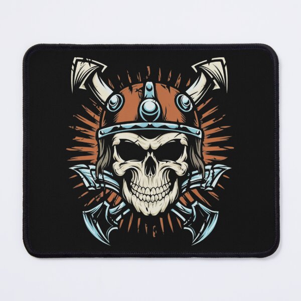 Item preview, American Traditional Vikings Skeleton Tattoo designed and sold by Goku Creations.