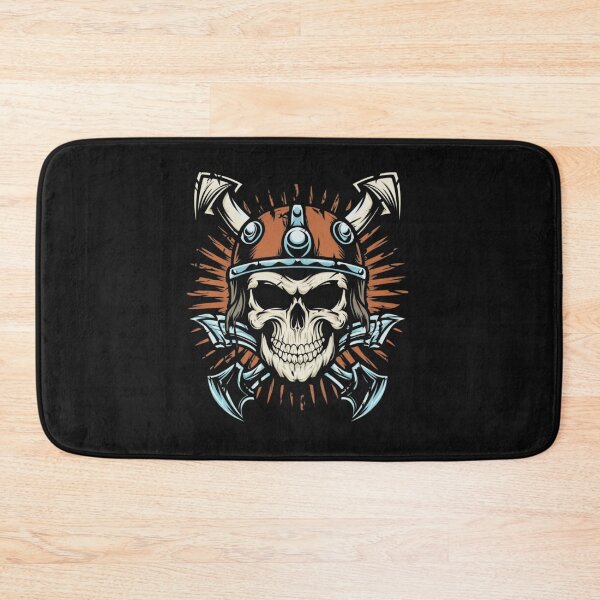 Item preview, American Traditional Vikings Skeleton Tattoo designed and sold by Goku Creations.
