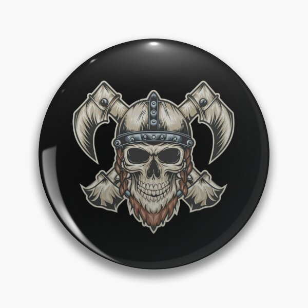 Item preview, American Traditional Vikings Skeleton Tattoo designed and sold by Goku Creations.