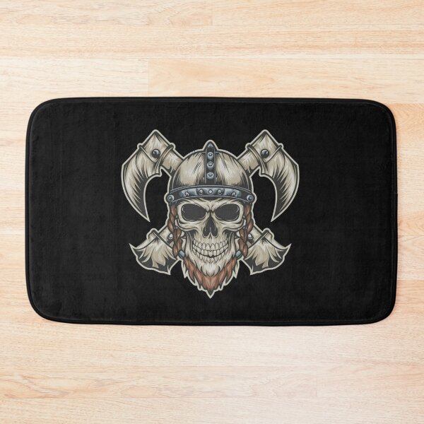 Item preview, American Traditional Vikings Skeleton Tattoo designed and sold by Goku Creations.