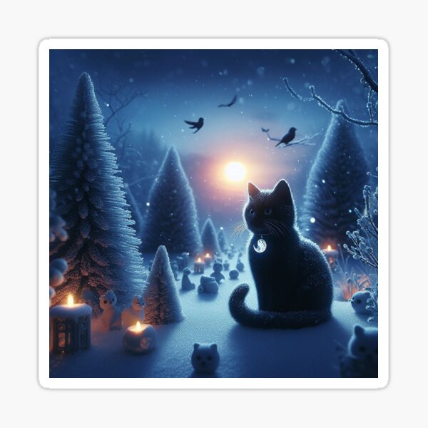 Winter Solstice - www.fineaiart.art Sticker