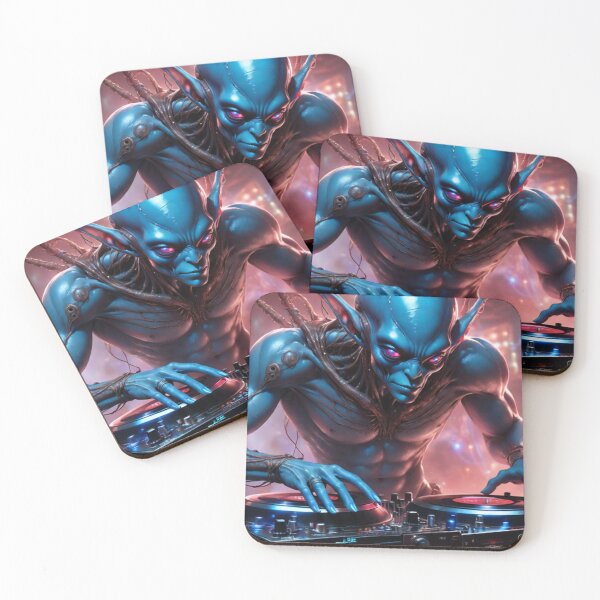 Item preview, Close up of a fun loving beautiful alien dj designed and sold by Barrettlawon.