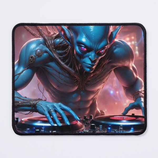 Item preview, Close up of a fun loving beautiful alien dj designed and sold by Barrettlawon.