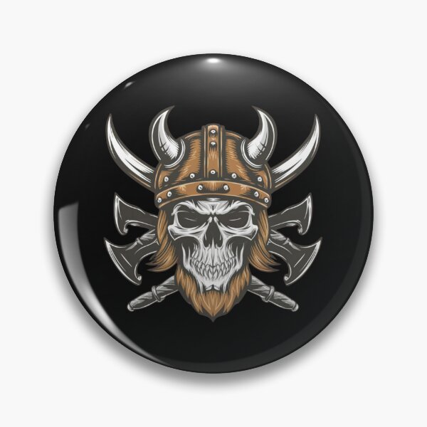 Item preview, American Traditional Vikings Skeleton Tattoo designed and sold by Goku Creations.
