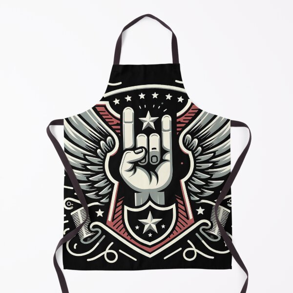 Item preview, Rock and Roll Hand Sign Emblem Art designed and sold by inkArtistryfine.