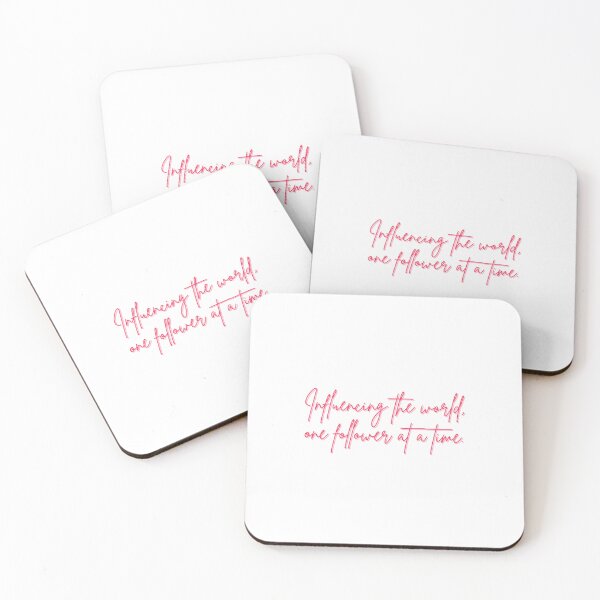 Item preview, Influencing the world, one follower at a time (pink) designed and sold by ProjectLui.