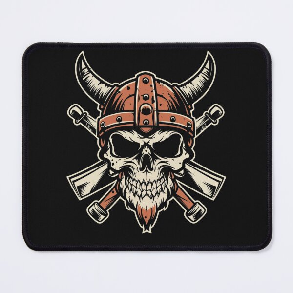 Item preview, American Traditional Vikings Skeleton Tattoo designed and sold by Goku Creations.