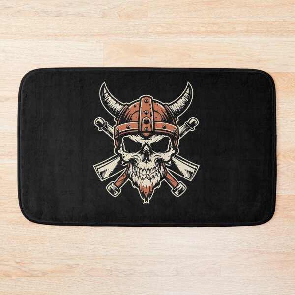 Item preview, American Traditional Vikings Skeleton Tattoo designed and sold by Goku Creations.