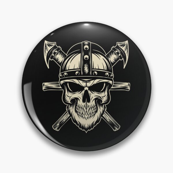 Item preview, American Traditional Vikings Skeleton Tattoo designed and sold by Goku Creations.