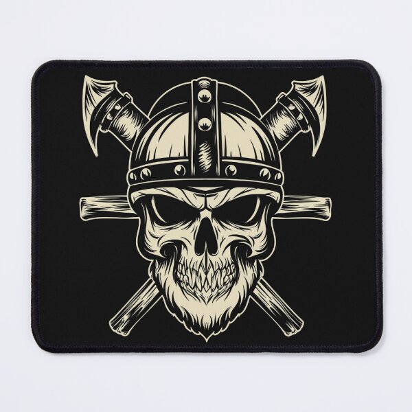 Item preview, American Traditional Vikings Skeleton Tattoo designed and sold by Goku Creations.