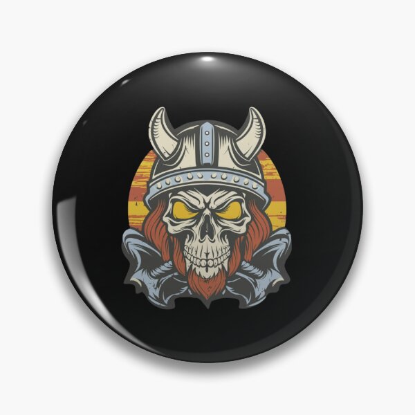 Item preview, American Traditional Vikings Skeleton Tattoo designed and sold by Goku Creations.