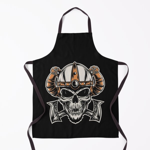 Item preview, American Traditional Vikings Skeleton Tattoo designed and sold by Goku Creations.