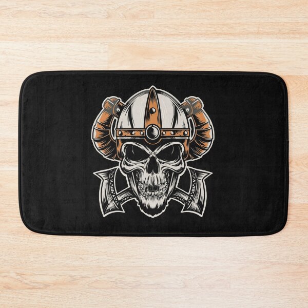 Item preview, American Traditional Vikings Skeleton Tattoo designed and sold by Goku Creations.