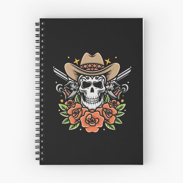Item preview, American Traditional Cowboy Skull Tattoo designed and sold by Goku Creations.