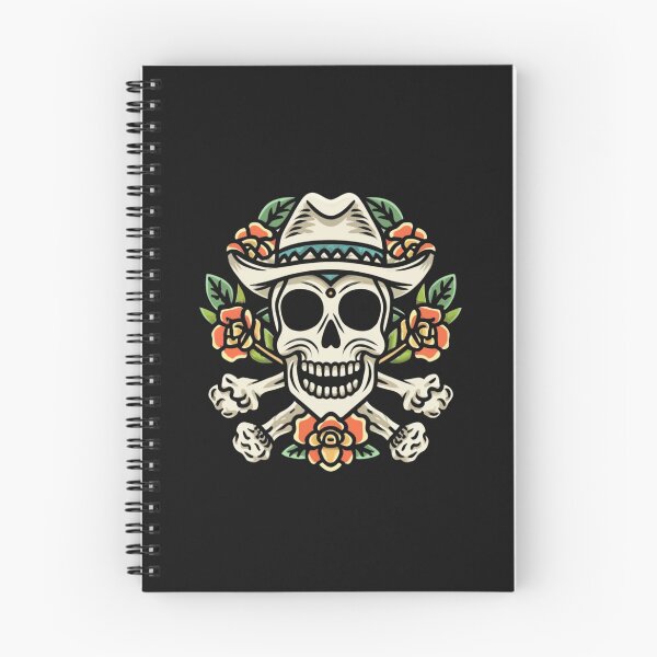 Item preview, American Traditional Cowboy Skull Tattoo designed and sold by Goku Creations.