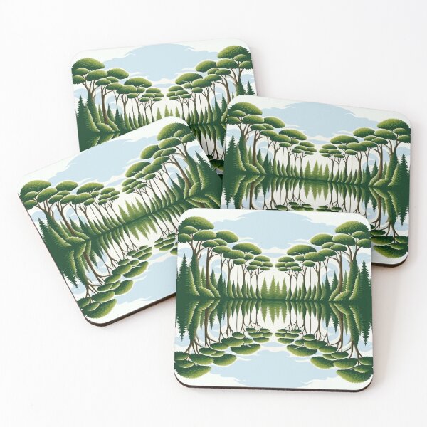 Item preview, Trees and river reflection designed and sold by 02am.