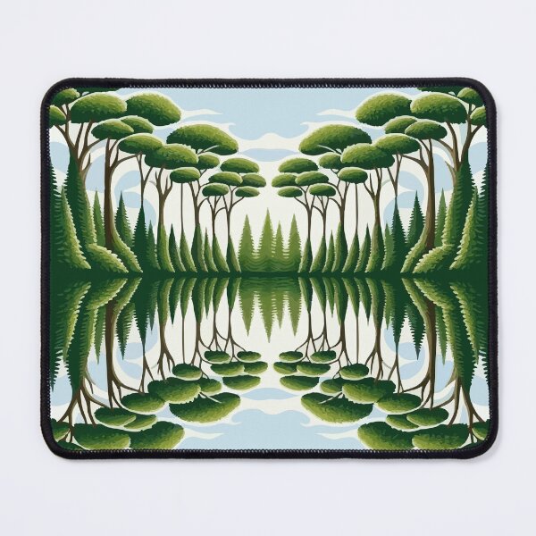 Item preview, Trees and river reflection designed and sold by 02am.