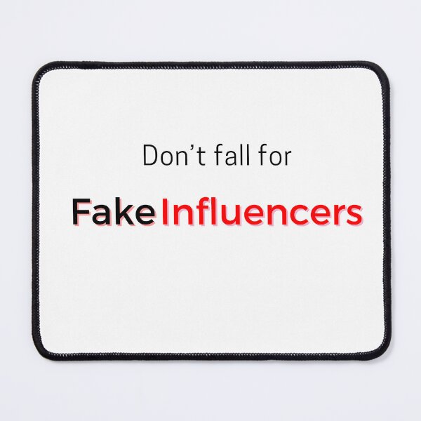 Item preview, Don't fall for fake influencers (red) designed and sold by ProjectLui.
