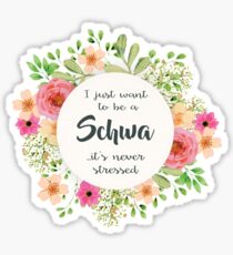 Schwa - Never Stressed Sticker
