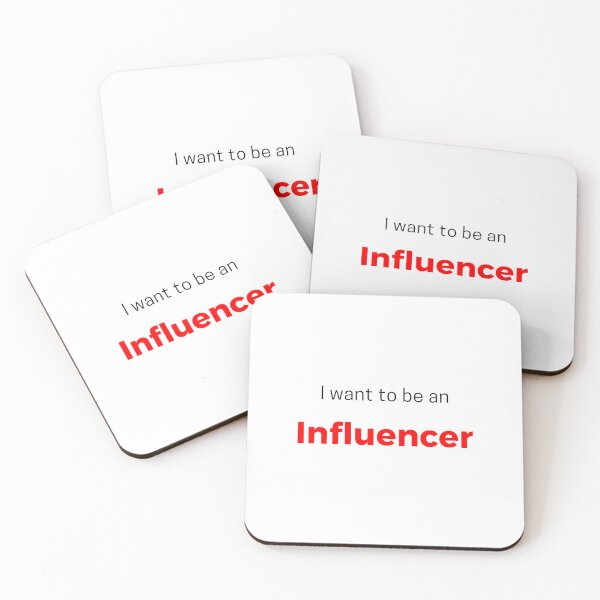 Item preview, I want to be an influencer (red) designed and sold by ProjectLui.
