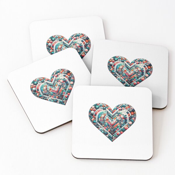 Item preview, Geometric Love - Intricate Heart Design designed and sold by SrijanaByAnu.
