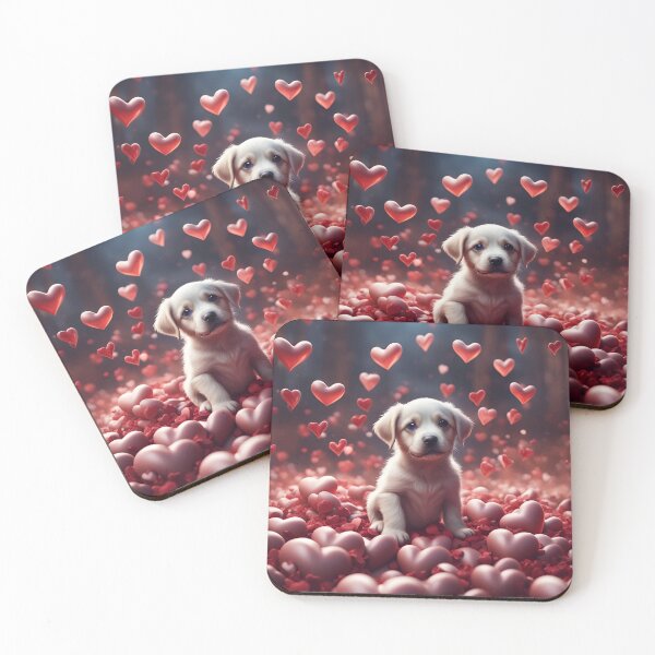 Item preview, Fluffy friend surrounded by hearts designed and sold by Marcu Ioachim.