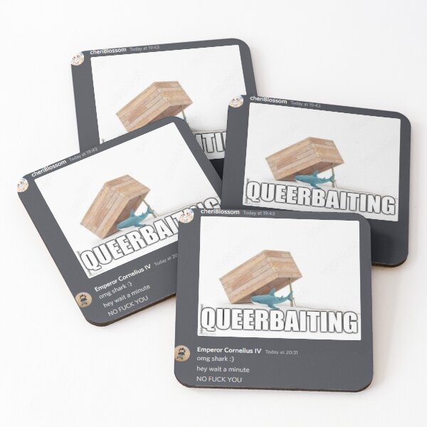 Item preview, queerbaiting designed and sold by cheriveemo.