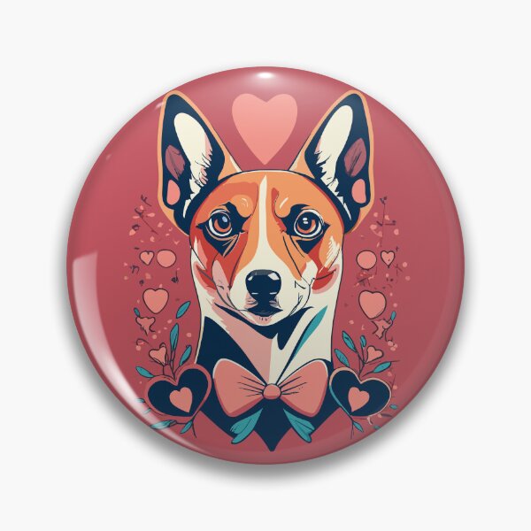 Item preview, Basenji Love on Valentine's Day designed and sold by VoyteksDesigns.