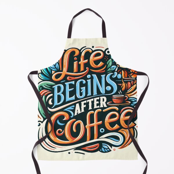 Item preview, Life begins after coffee, typography designed and sold by maxmaj.